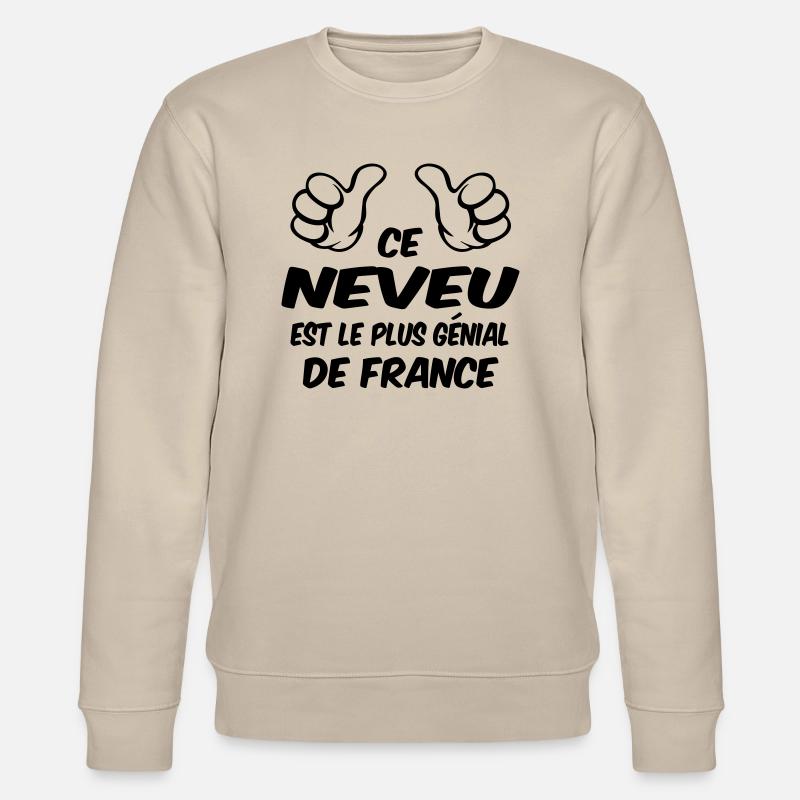 BESTER NEFFE - Stanley/Stella Unisex Bio-Sweatshirt CHANGER  - Beige