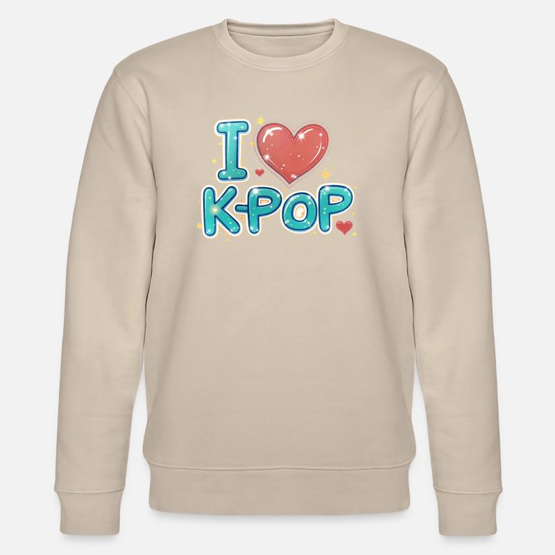 Ich liebe K-Pop - Stanley/Stella Unisex Bio-Sweatshirt CHANGER  - Beige