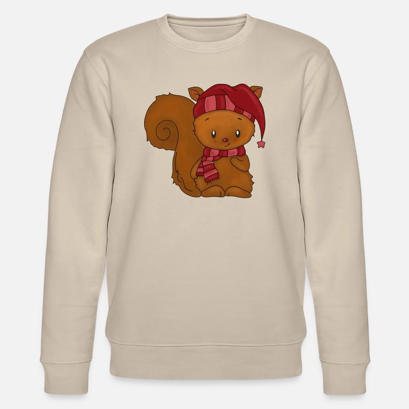 Eichhörnchen - Stanley/Stella Unisex Bio-Sweatshirt CHANGER  - Beige