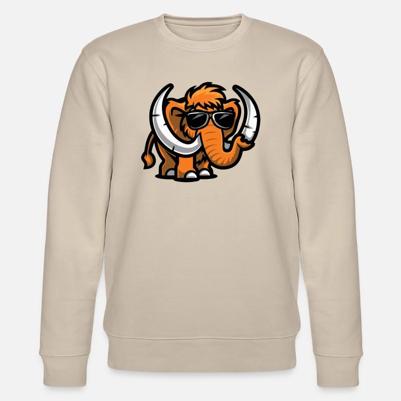 Mammut Comic Cool - Stanley/Stella Unisex Bio-Sweatshirt CHANGER  - Beige