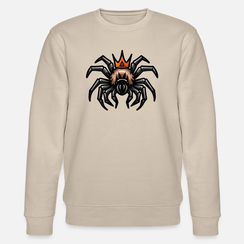 Tarantula Cartoon Krone - Stanley/Stella Unisex Bio-Sweatshirt CHANGER  - Beige