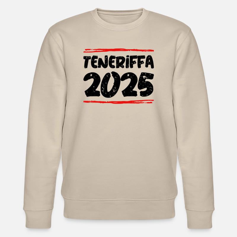 Teneriffa 2025 Spruch - Stanley/Stella Unisex Bio-Sweatshirt CHANGER  - Beige