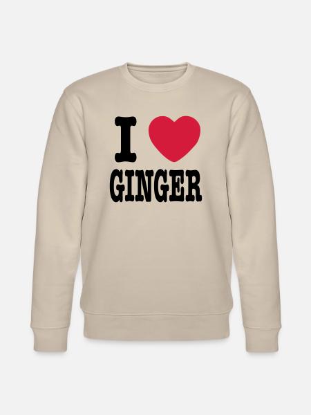 I Love Ginger - Stanley/Stella CHANGER Unisex Organic Sweatshirt - beige