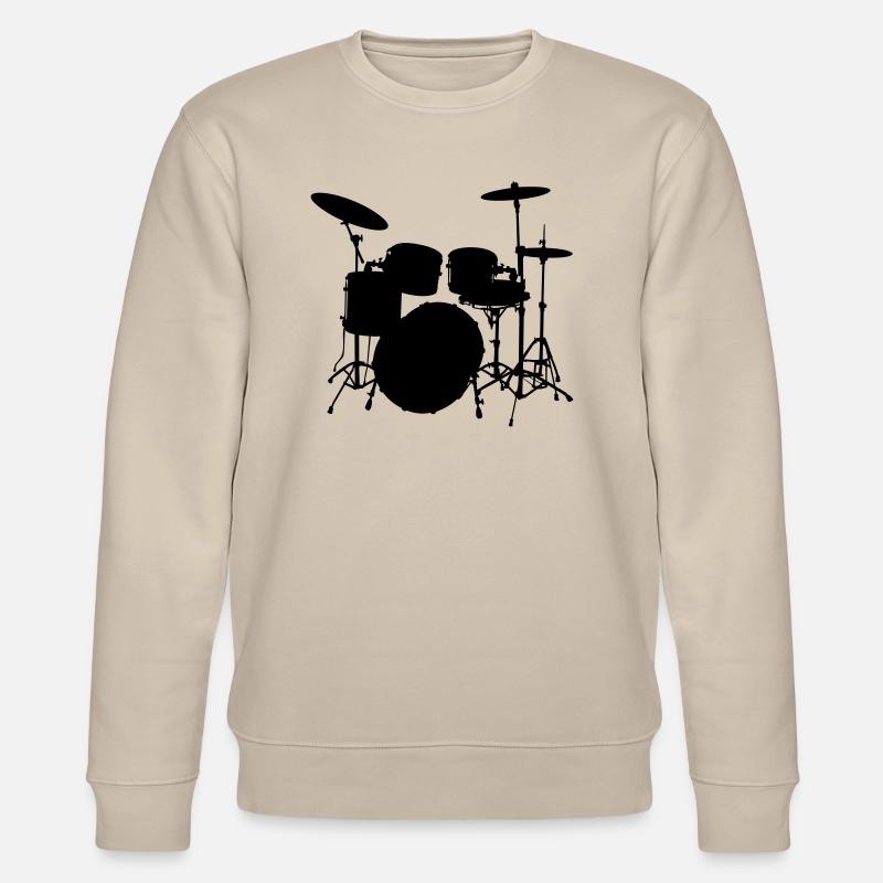 Schlagzeug - Stanley/Stella Unisex Bio-Sweatshirt CHANGER  - Beige