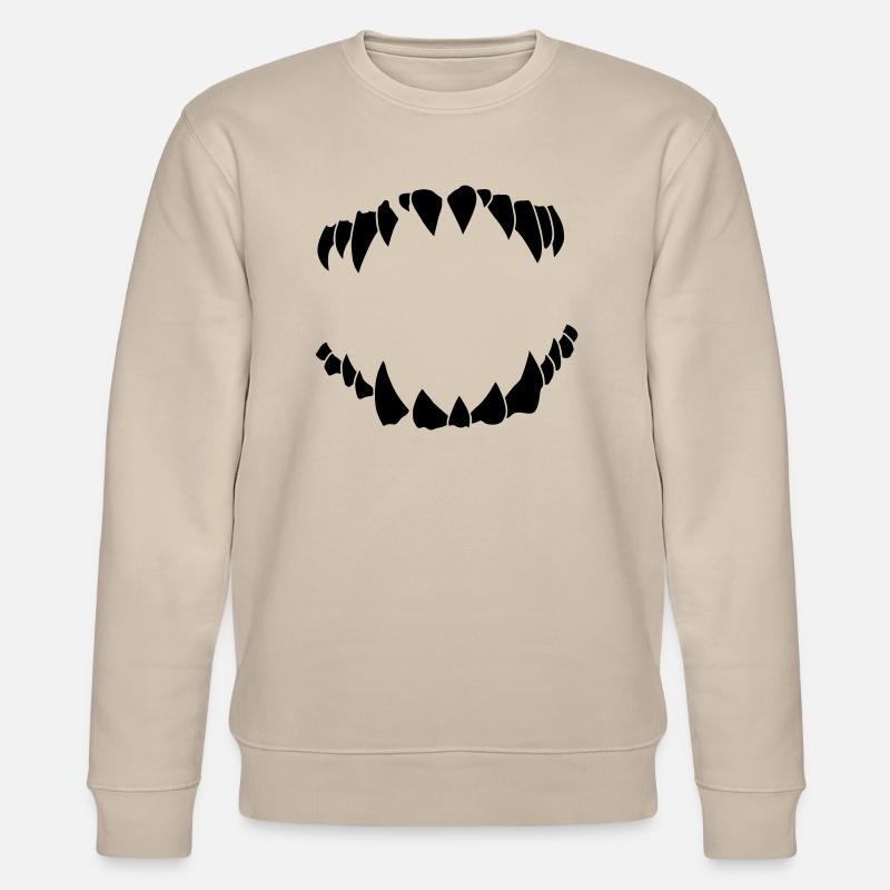 teeth - Stanley/Stella CHANGER Unisex Organic Sweatshirt - beige