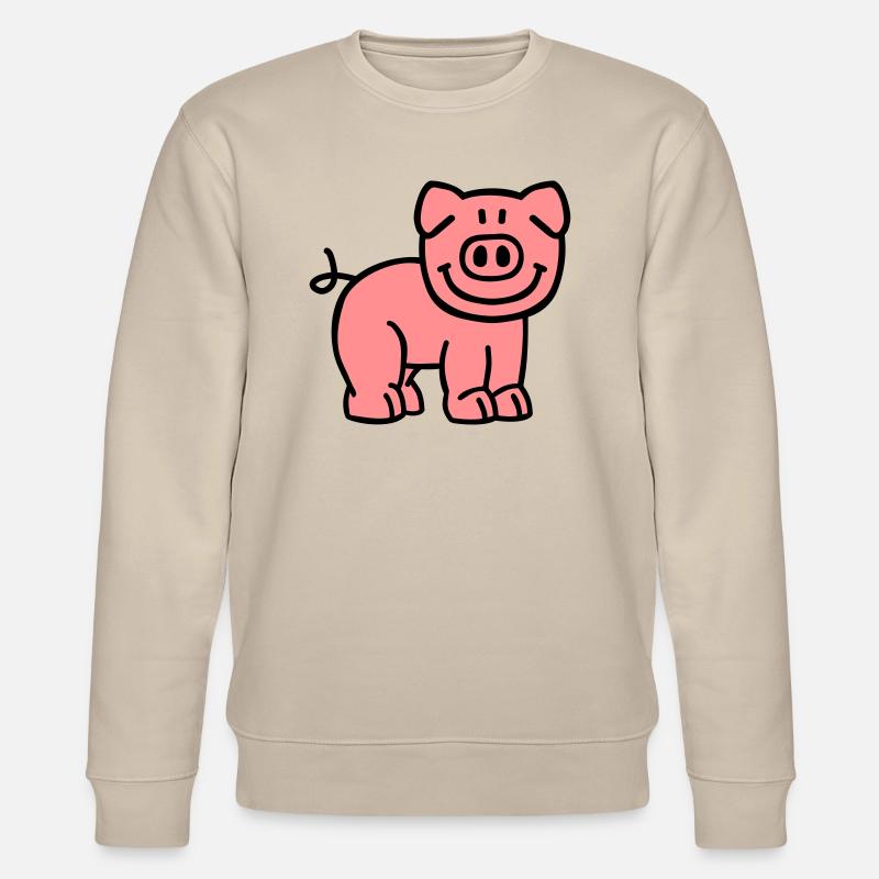 Schwein - Stanley/Stella Unisex Bio-Sweatshirt CHANGER  - Beige