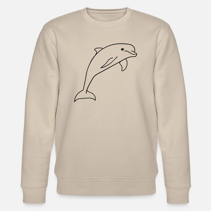 dauphin saut mignon doux - Sweat bio CHANGER Stanley/Stella Unisexe - beige