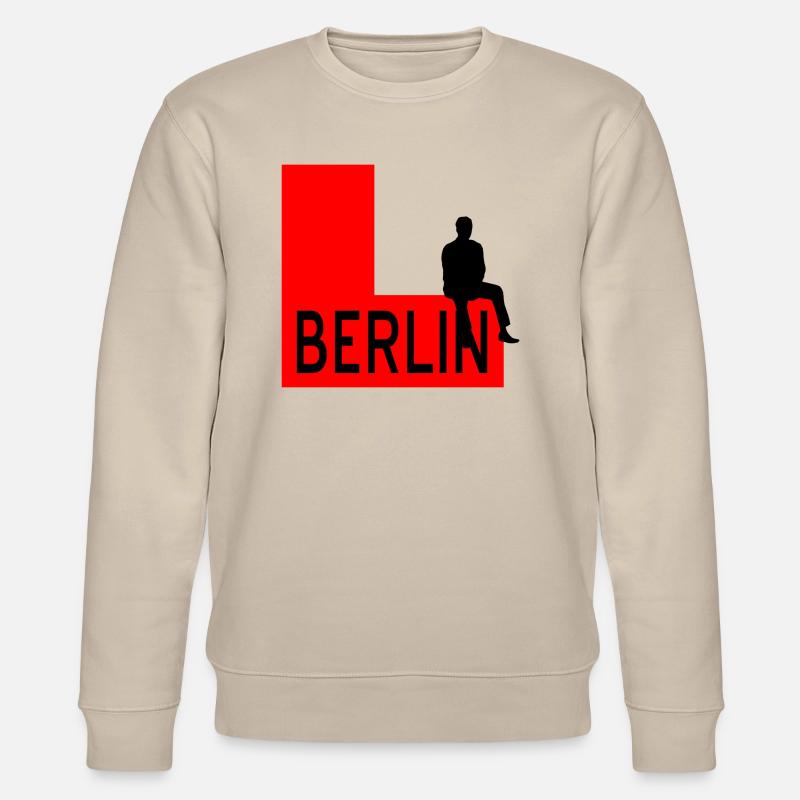 Berlin - Stanley/Stella Unisex Bio-Sweatshirt CHANGER  - Beige