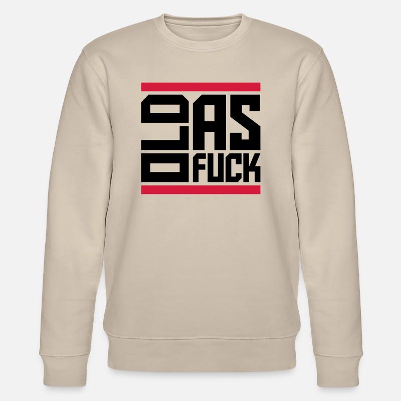 old AF Text Logo - Stanley/Stella CHANGER Unisex Organic Sweatshirt - beige