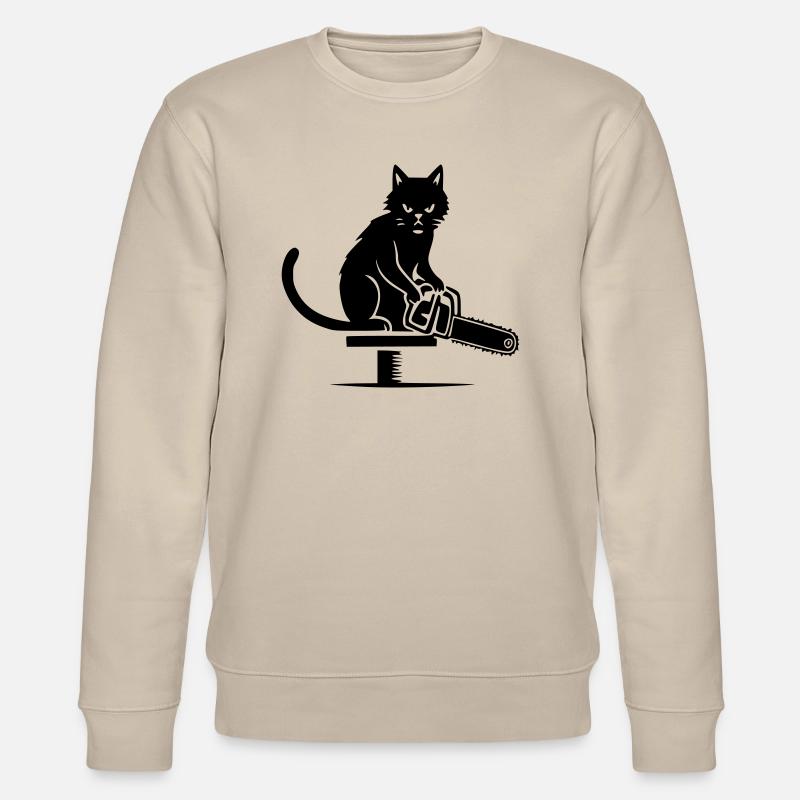 Angrycat - Stanley/Stella CHANGER Unisex Organic Sweatshirt - beige