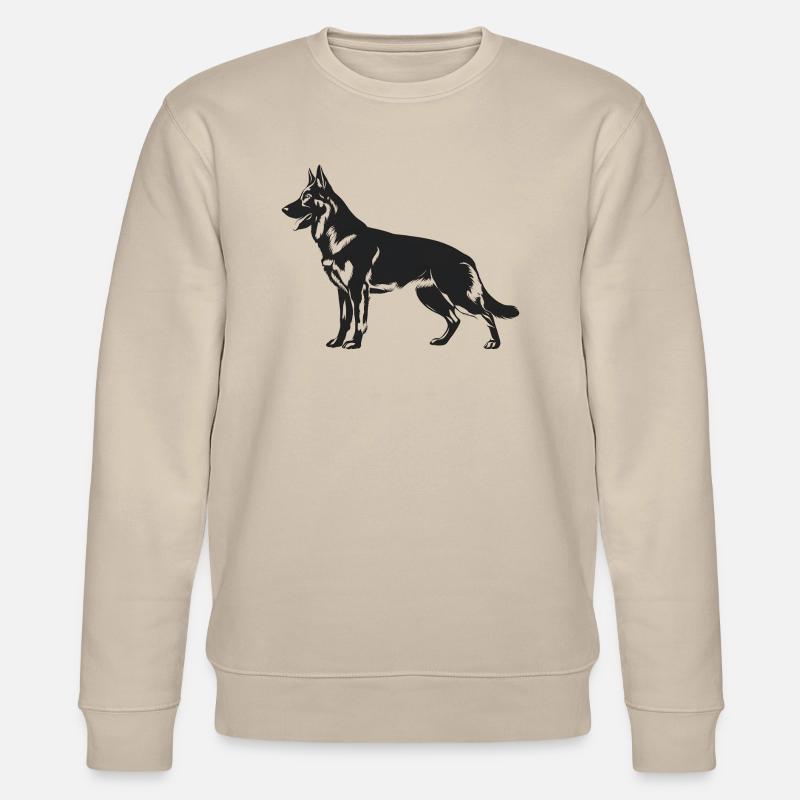 Belgischer Malinois-Schäferhund - Stanley/Stella Unisex Bio-Sweatshirt CHANGER  - Beige