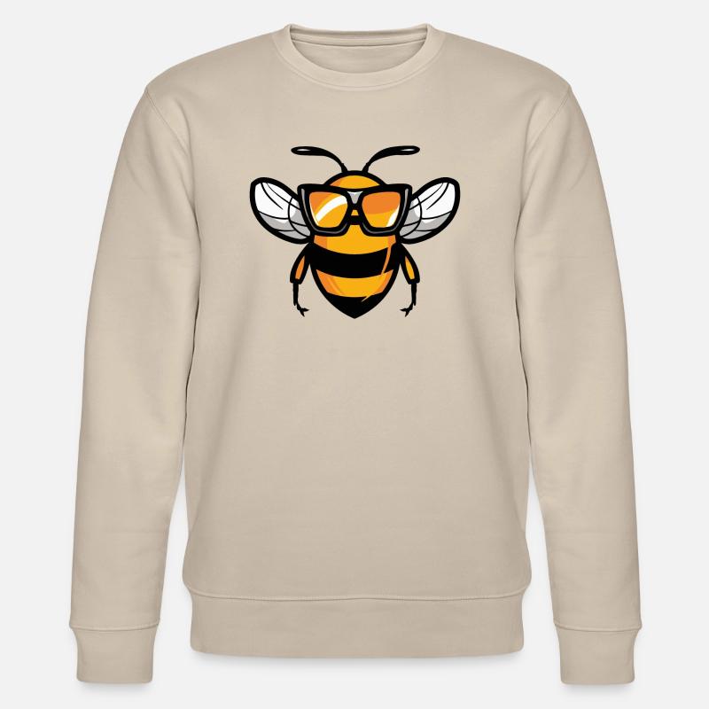 Bee Comic Cool - Stanley/Stella CHANGER Unisex Organic Sweatshirt - beige
