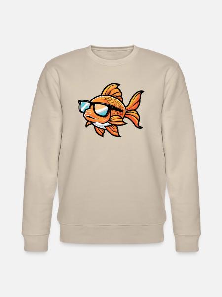 Goldfisch Tier - Stanley/Stella Unisex Bio-Sweatshirt CHANGER - Beige
