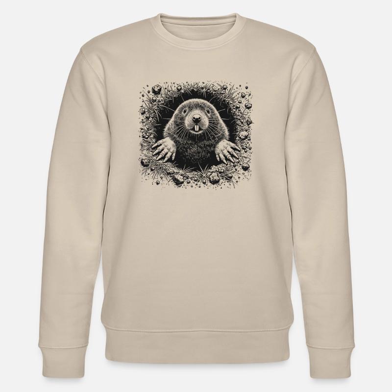 Maulwurf - Stanley/Stella Unisex Bio-Sweatshirt CHANGER  - Beige