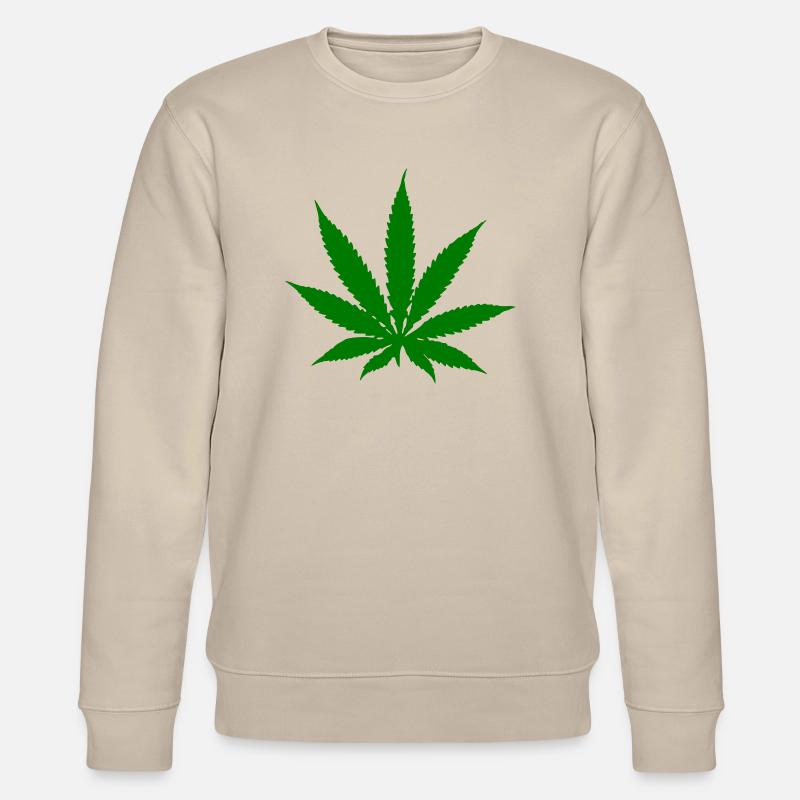 Cannabis - Marihuana - Herbe - Sweat bio CHANGER Stanley/Stella Unisexe - beige
