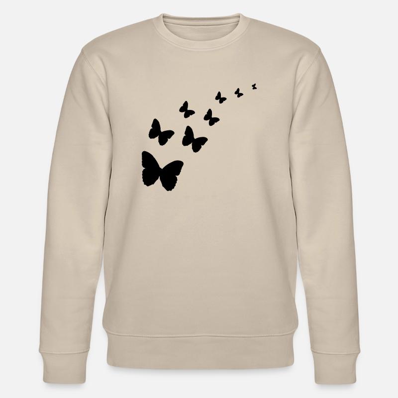 Schmetterlinge - Stanley/Stella Unisex Bio-Sweatshirt CHANGER  - Beige