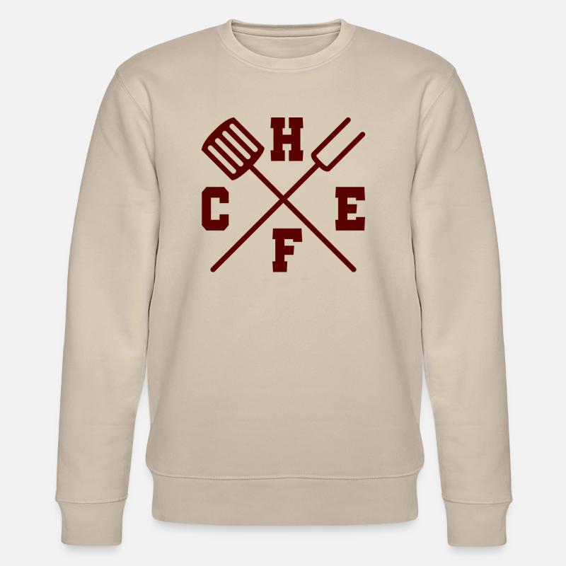 Cuisinier / chef: Chef - Sweat bio CHANGER Stanley/Stella Unisexe - beige