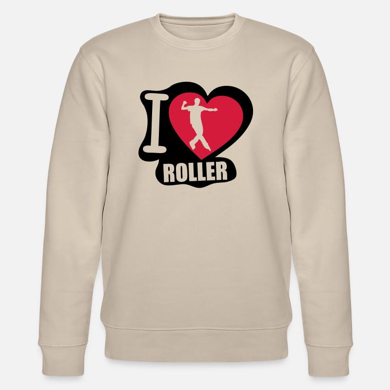 i love roller - Sweat bio CHANGER Stanley/Stella Unisexe - beige