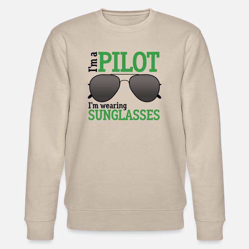 I'm a Pilot - Stanley/Stella Unisex Bio-Sweatshirt CHANGER  - Beige