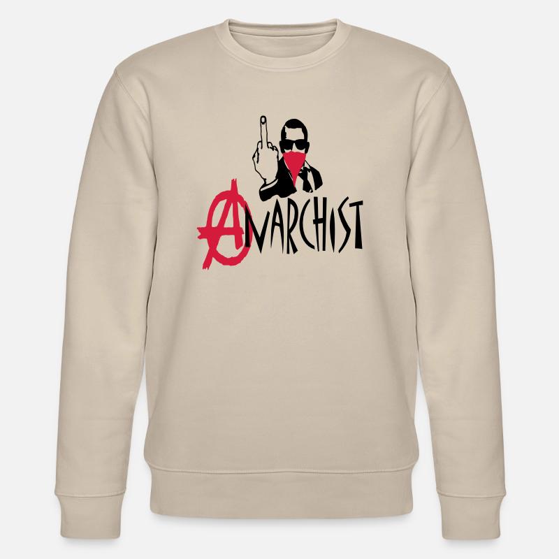 anarchist - Stanley/Stella Unisex Bio-Sweatshirt CHANGER  - Beige