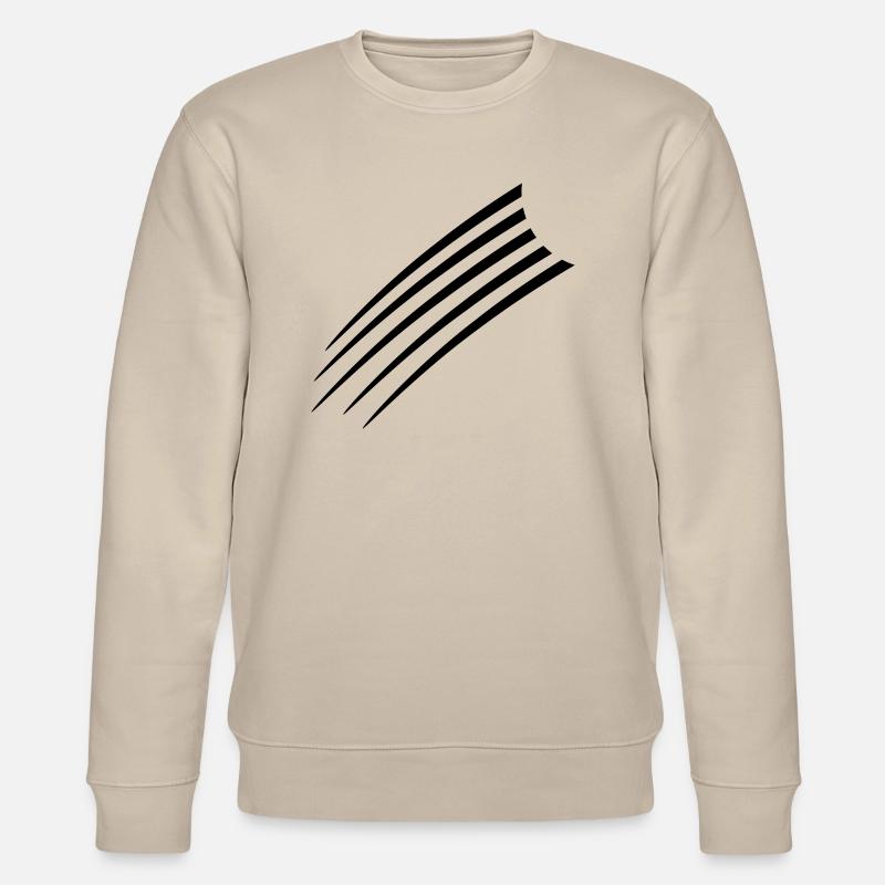 Cool Lines Pattern - Stanley/Stella CHANGER Unisex Organic Sweatshirt - beige
