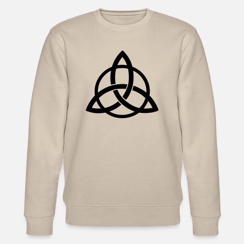 triquetra entrelacée symbole Néopaganisme celte - Sweat bio CHANGER Stanley/Stella Unisexe - beige