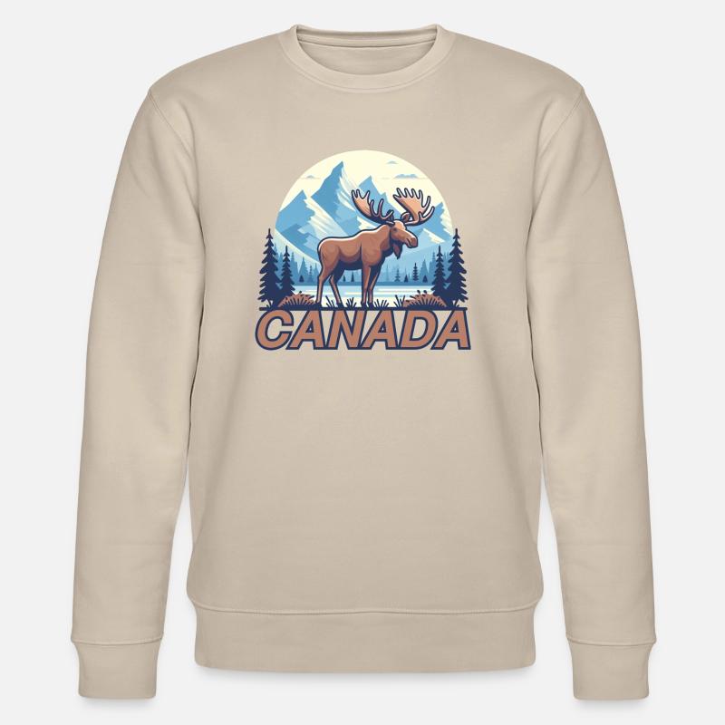 Kanada 7 - Stanley/Stella Unisex Bio-Sweatshirt CHANGER  - Beige