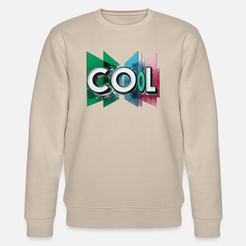 Cool - Wortdesign - Stanley/Stella Unisex Bio-Sweatshirt CHANGER  - Beige