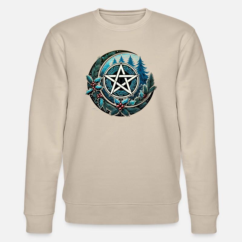 Yule Pentacle - Sweat bio CHANGER Stanley/Stella Unisexe - beige