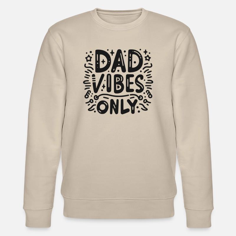 Nur Dad-Vibes - Stanley/Stella Unisex Bio-Sweatshirt CHANGER  - Beige