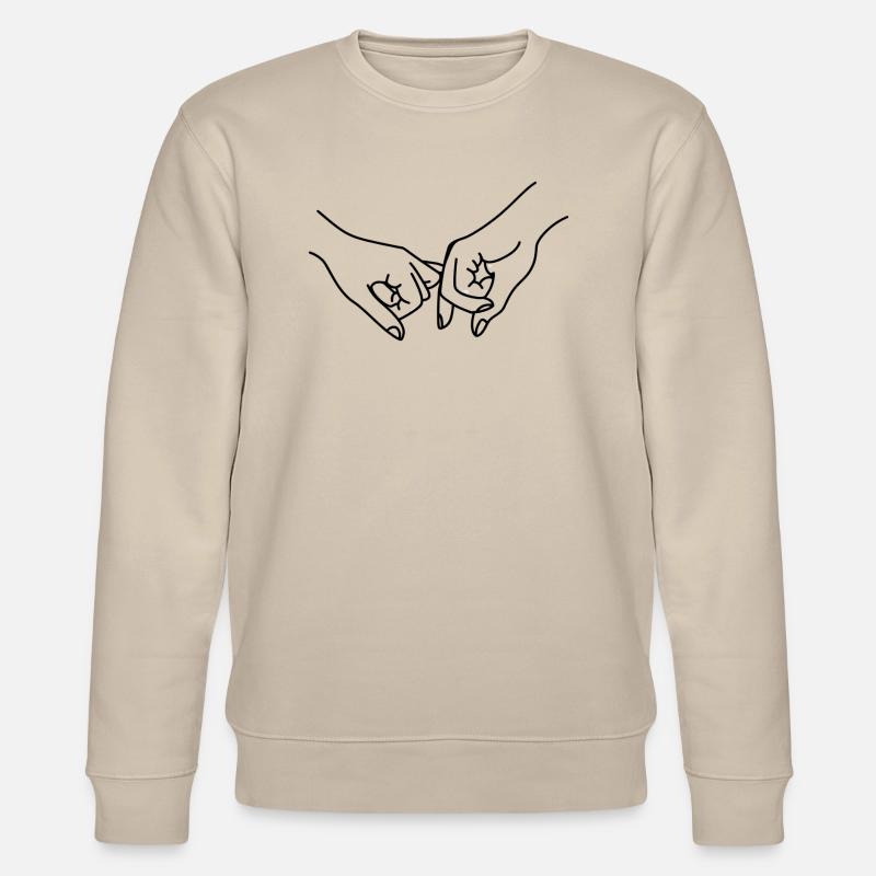 Freundschaft / Versprechen / Hände - Stanley/Stella Unisex Bio-Sweatshirt CHANGER  - Beige