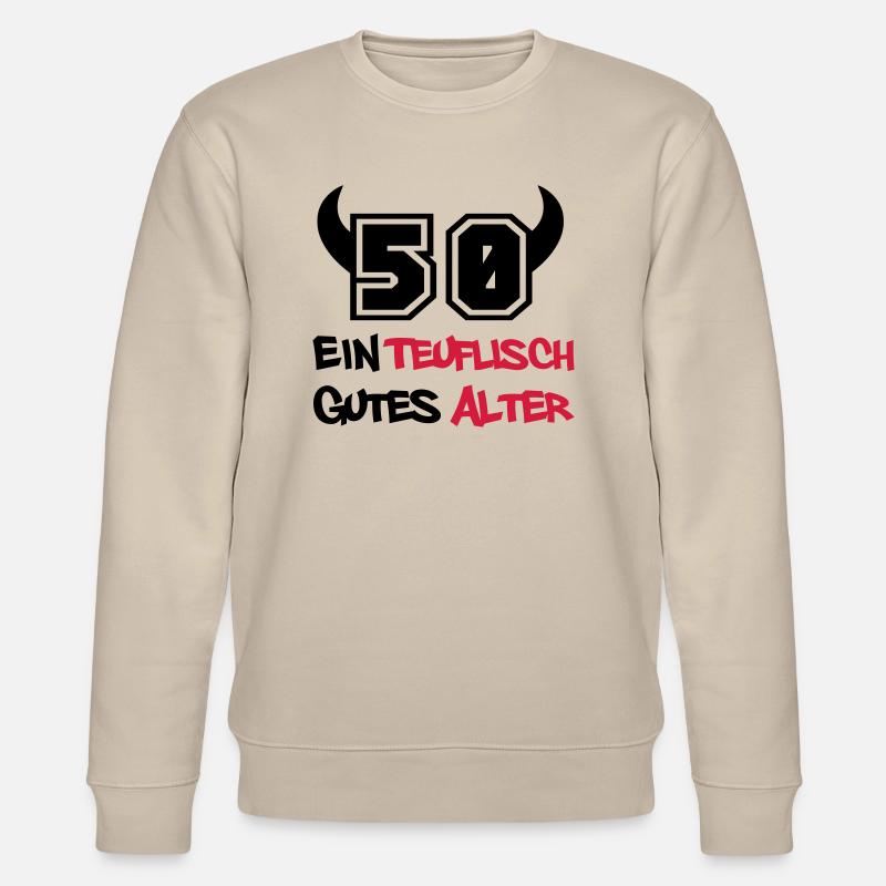 teuflische_50 - Stanley/Stella CHANGER Unisex Organic Sweatshirt - beige