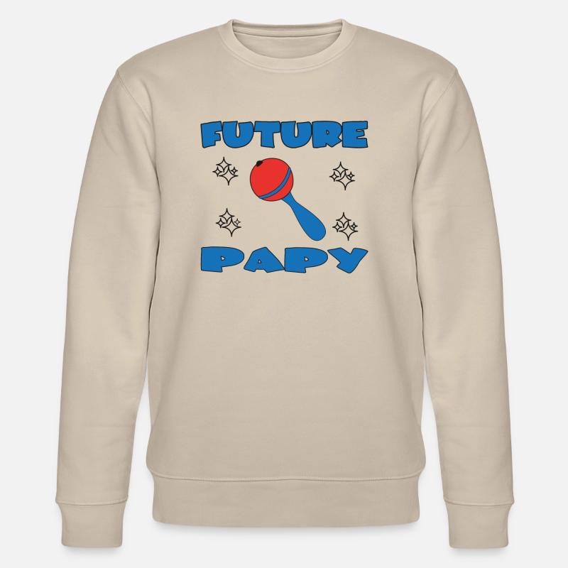 Future papy - Stanley/Stella Unisex Bio-Sweatshirt CHANGER  - Beige