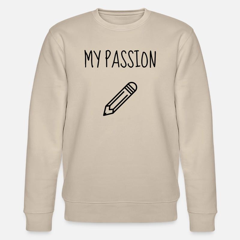 Zeichnung Zeichner Drawing Drawer Dessin - Stanley/Stella CHANGER Unisex Organic Sweatshirt - beige
