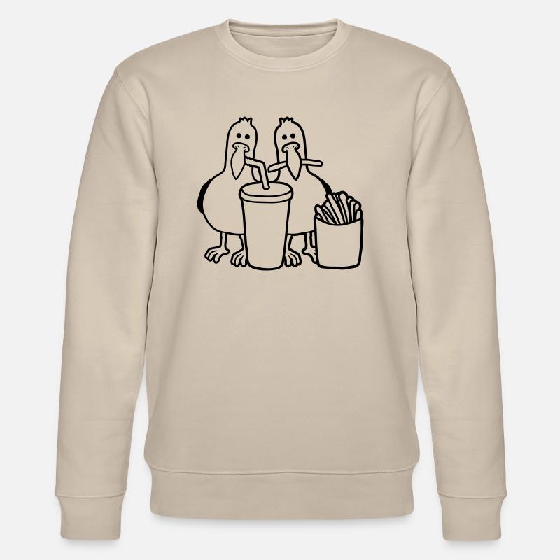 Mouettes de restauration rapide volées - Sweat bio CHANGER Stanley/Stella Unisexe - beige