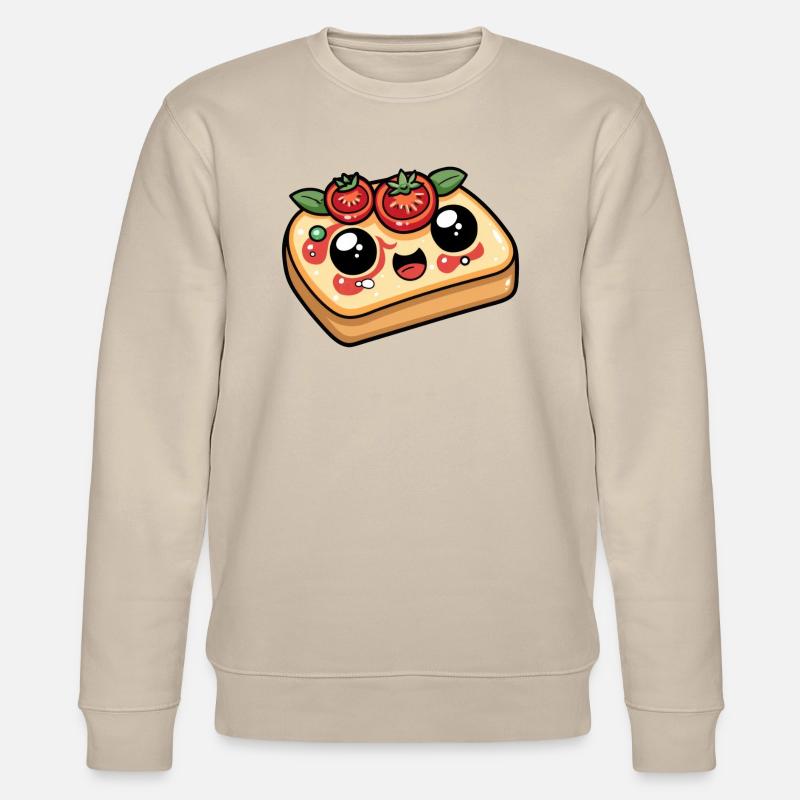 Funny Bread with Tomato Comic - Stanley/Stella CHANGER Unisex Organic Sweatshirt - beige