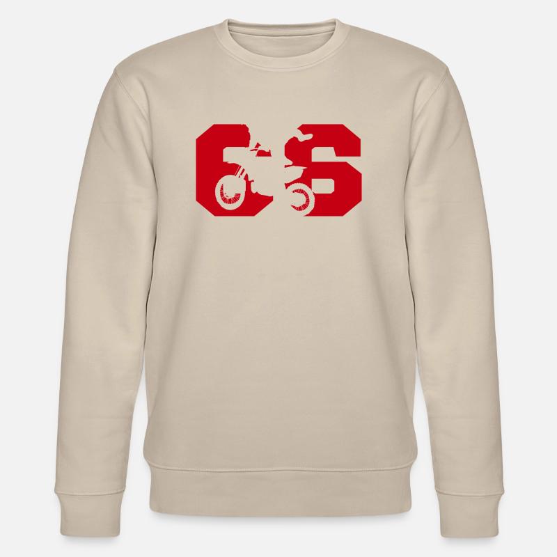 Moto 66 motard - Sweat bio CHANGER Stanley/Stella Unisexe - beige