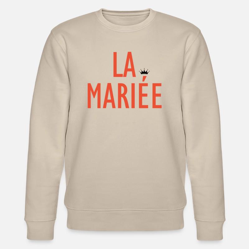 Die Braut - Stanley/Stella Unisex Bio-Sweatshirt CHANGER  - Beige