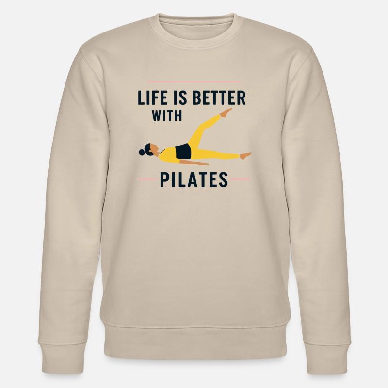 Life is better with Pilates - Stanley/Stella Unisex Bio-Sweatshirt CHANGER - Beige