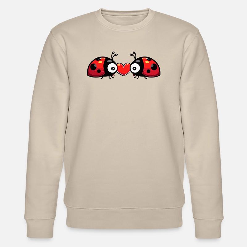 Coccinelle Couple Saint-Valentin - Sweat bio CHANGER Stanley/Stella Unisexe - beige