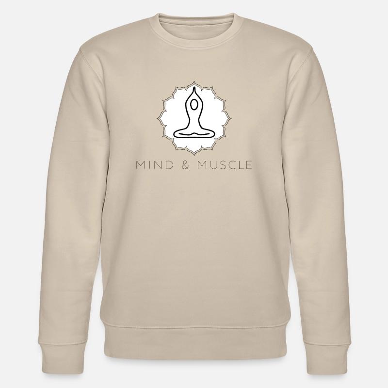 Geist & Muskeln - Stanley/Stella Unisex Bio-Sweatshirt CHANGER  - Beige
