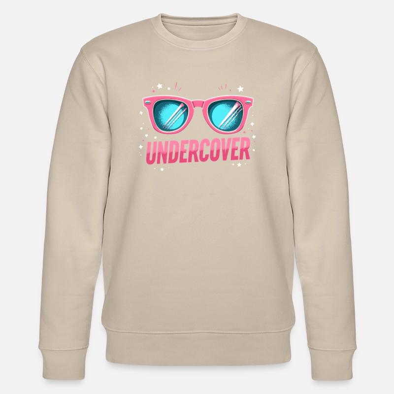 Undercover Speech - Sunglasses Design - Stanley/Stella CHANGER Unisex Organic Sweatshirt - beige