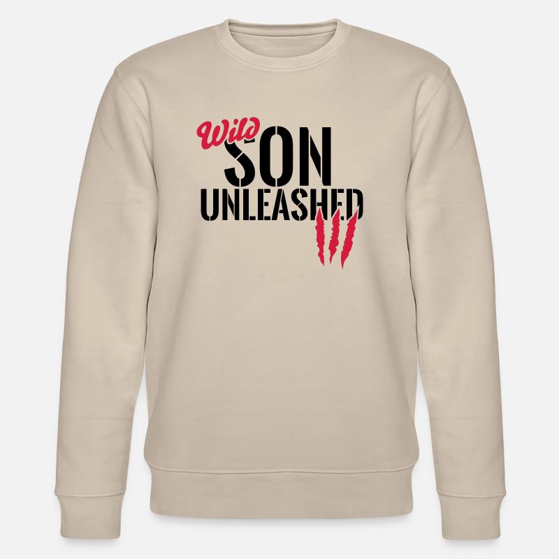 Wild son unleashed - Stanley/Stella CHANGER Unisex Organic Sweatshirt - beige