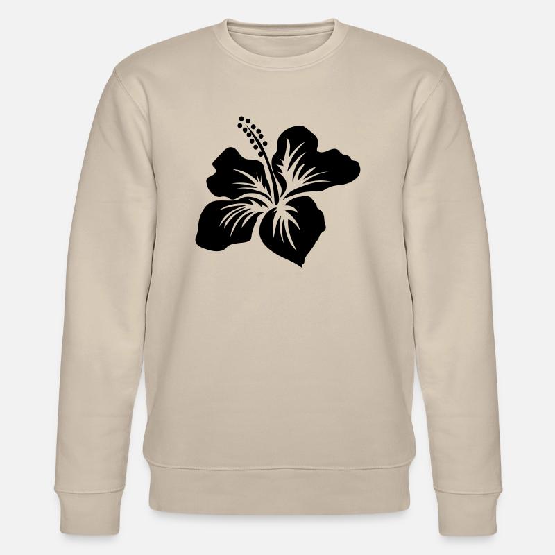 Fleur d'hibiscus - Sweat bio CHANGER Stanley/Stella Unisexe - beige