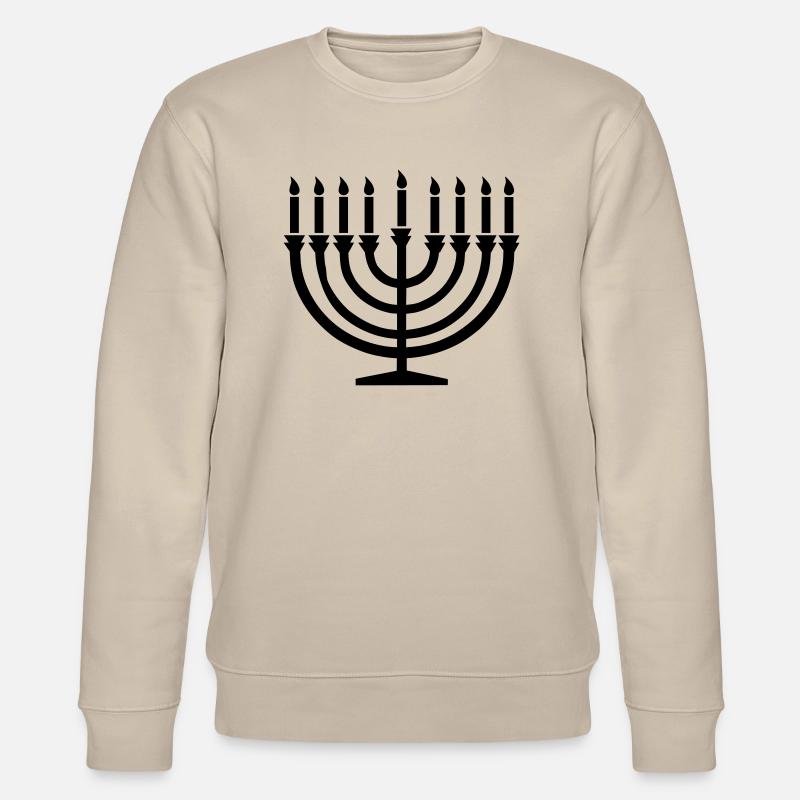 Hanukkah Menora - Sweat bio CHANGER Stanley/Stella Unisexe - beige