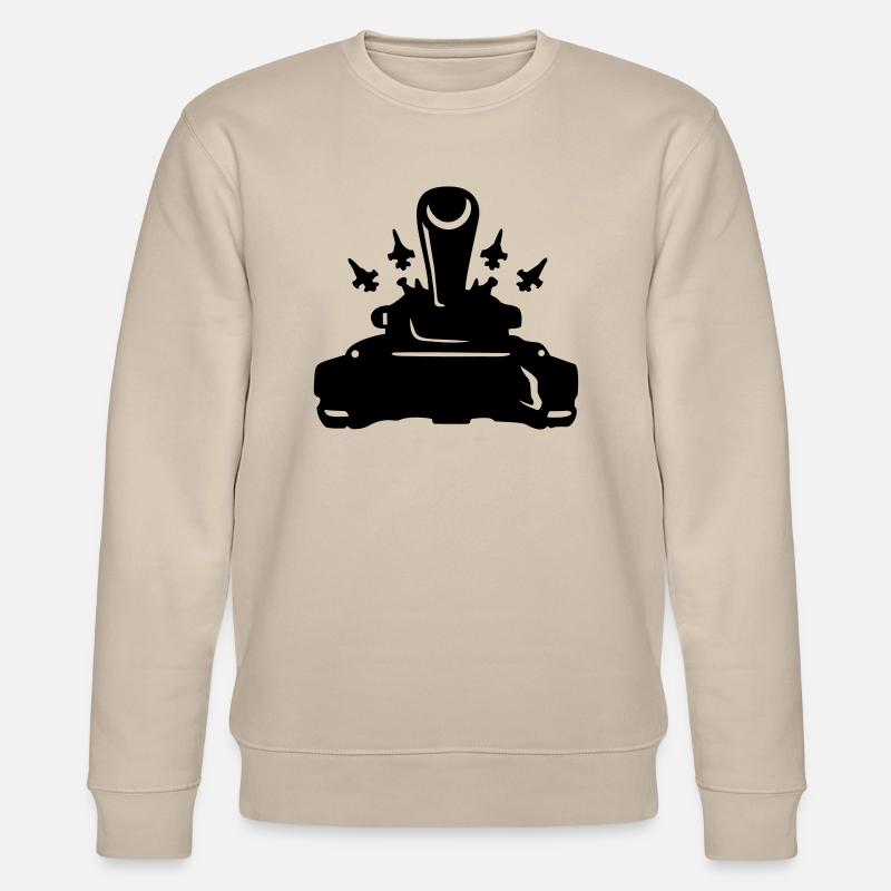 panzer_mit_flugzeugstaffel - Stanley/Stella Unisex Bio-Sweatshirt CHANGER  - Beige