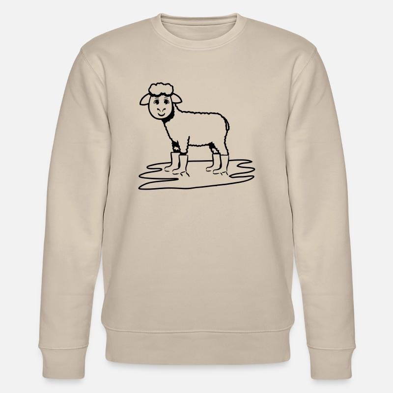 MOUTONS GUMBOOTS - Sweat bio CHANGER Stanley/Stella Unisexe - beige
