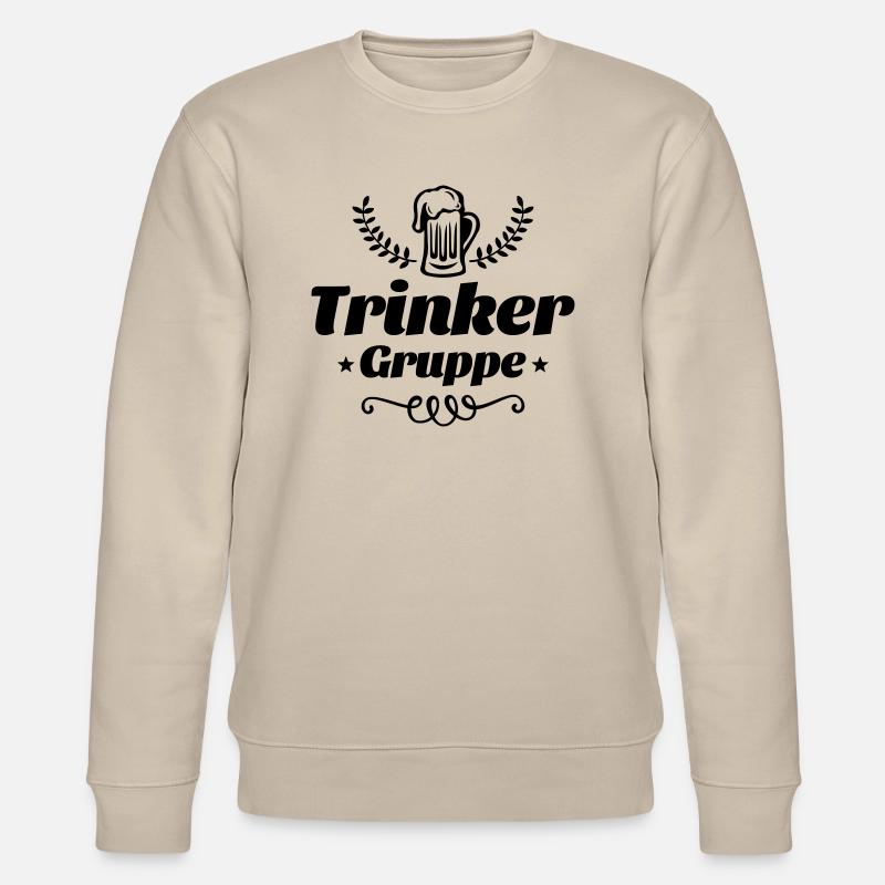 trinker gruppe bier - Stanley/Stella Unisex Bio-Sweatshirt CHANGER  - Beige