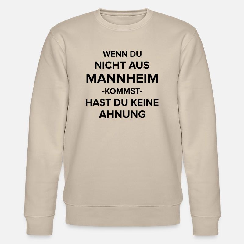 Mannheim Monnem Mannheimat - Stanley/Stella Unisex Bio-Sweatshirt CHANGER  - Beige