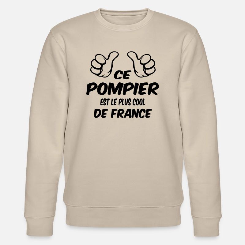 BESTER FEUERWEHRMANN - Stanley/Stella Unisex Bio-Sweatshirt CHANGER  - Beige